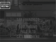 Tablet Screenshot of pizzeriadelfina.com